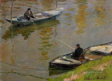 二人の釣り人 クロード・モネ Oil Paintings
